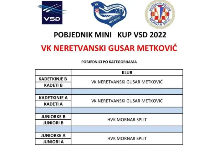 Ukupni smo pobjednici Mini kup-a VSD-a